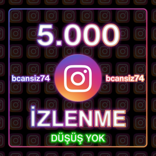  ⭐ Düşüş Yok - Kaliteli, 5000 Instagram İzlenme