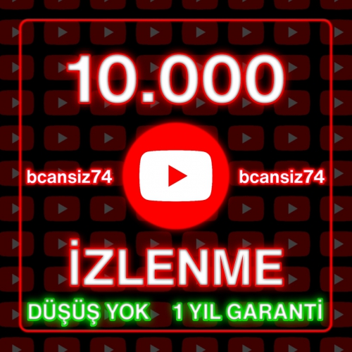  ⭐ Düşüş Yok - Kaliteli, 10.000 YouTube İzlenme