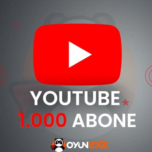  1000 Youtube Abone  Hızlı Teslimat