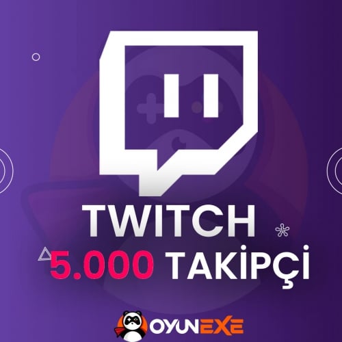  5000 Twitch Takipçi  Garantili Hizmet