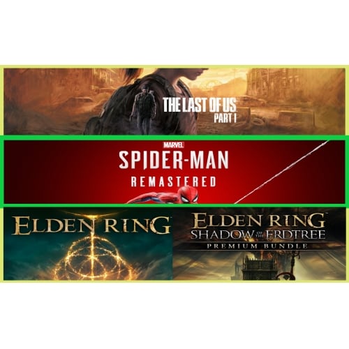  The Last of Us Part I + Spider R + Elden Ring