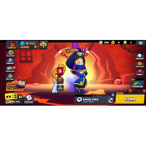  Brawl stars her tür lü  en az 20k hesap