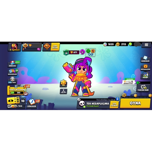  brawl stars 10k+ hesap