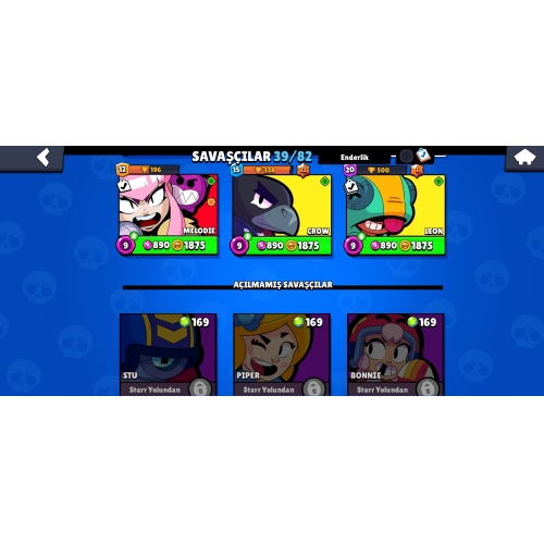  Brawl stars 10K hesap