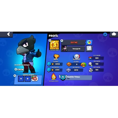  Brawl Stars 6k hesap