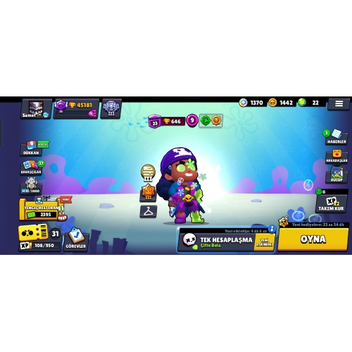  45K 2700 TL YATIRILMIŞ BRAWL STARS HESABI