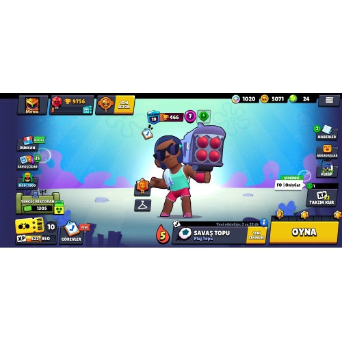  Brawl stars 10bin kupa hesap