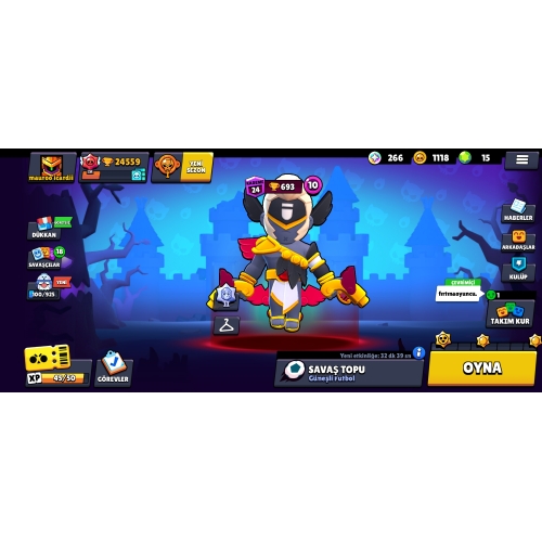  Brawl stars hesap 55 savaşçı 24 kk