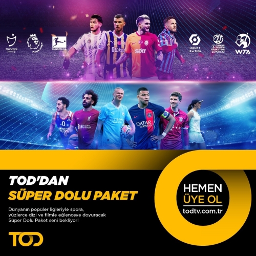  TOD TV Süper Dolu Paket Size Özel 1 Aylık 3 Ekran