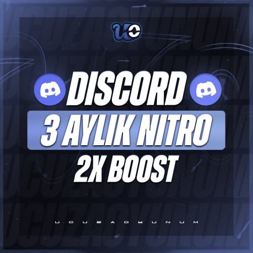  Discord 3 Aylık 2x Boostlu Nitro