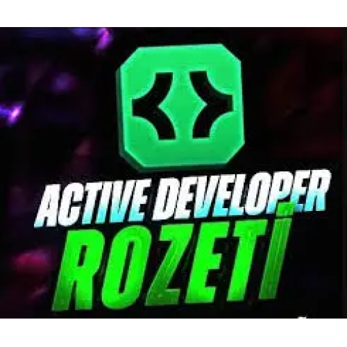  Active Developer Rozeti + Kalıcı