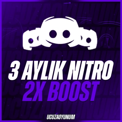  Discord 3 Aylık 2x Boostlu Nitro