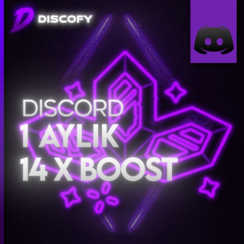  ANINDA TESLIM Discord 1 AYLIK 14X Boost  Sınırsız Stok