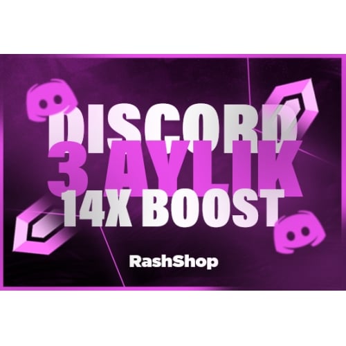  ⭐️BOTSUZ DİSCORD 3 AYLIK 14X BOOST⭐️