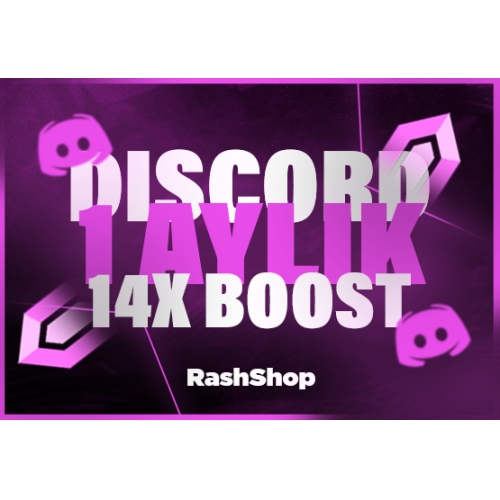  ⭐️BOTSUZ DİSCORD 1 AYLIK 14X BOOST⭐️