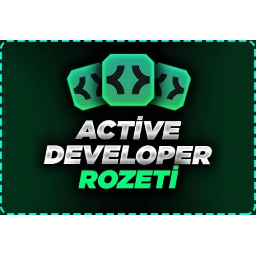  Discord Active Developer Badge Kendi Hesabınıza