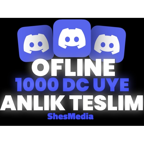  ANINDA Resimli Discord 1000 OFFLINE Üye