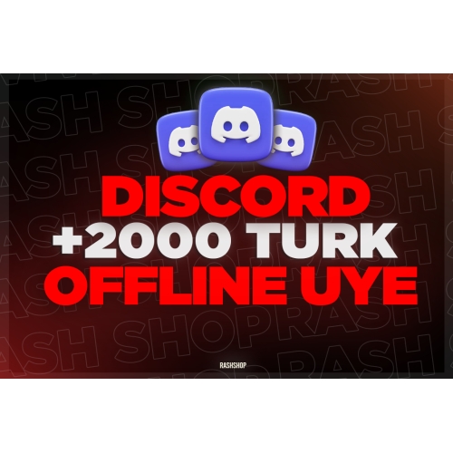  ANINDA Resimli Discord 2000 OFFLINE Üye