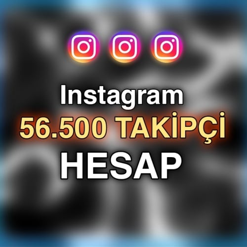  Instagram 56.500 Takipçili Hesap