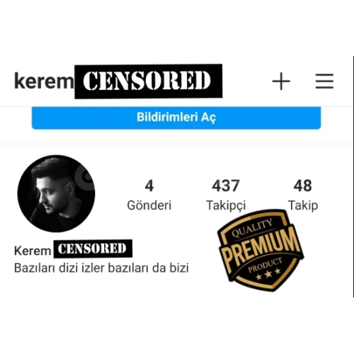  PREMIUM Fake Erkek Profilli İnstagram Hesabı