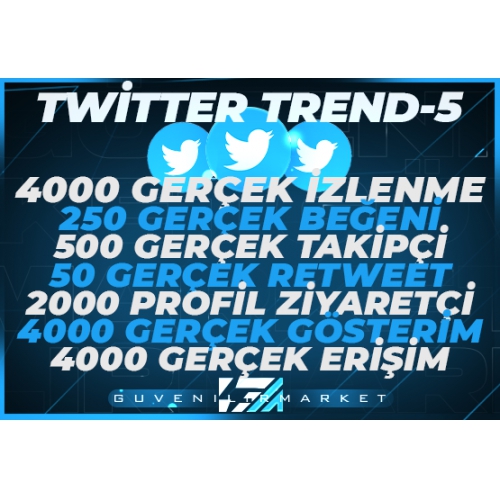  7X  TWİTTER KEŞFET PAKETİ 5  GELİŞİM ETKİLİ