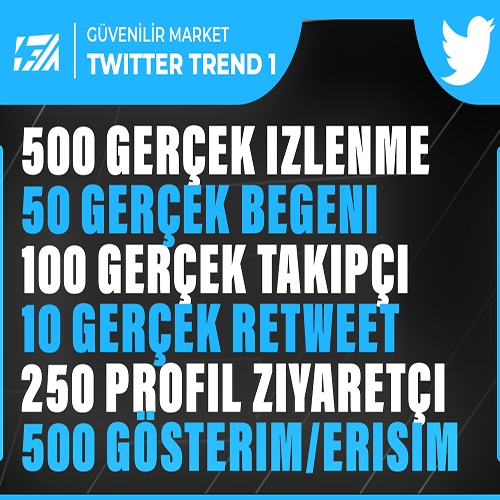  7X  TWİTTER KEŞFET PAKETİ 1  GELİŞİM ETKİLİ