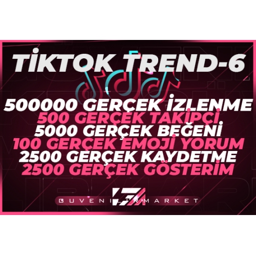  6X  TİKTOK GERÇEK KEŞFET PAKETİ 6  KEŞFET