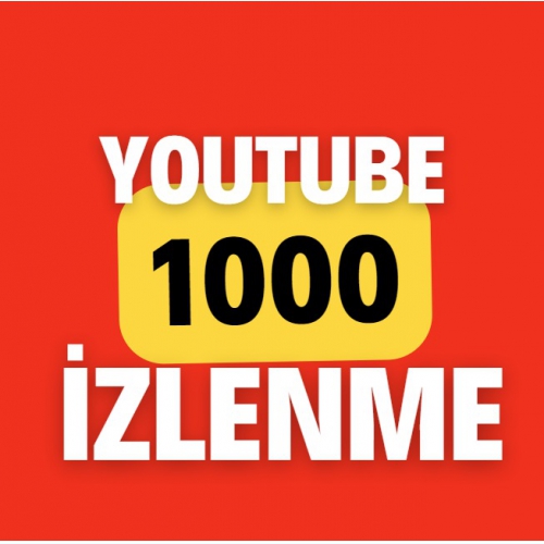  Garantili YouTube Özel Türkiye 1000 İzlenme