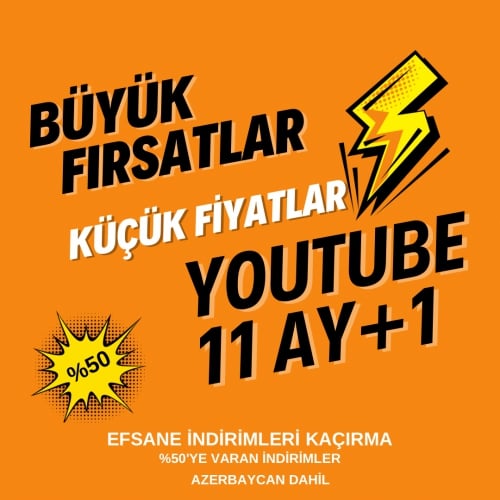  11+1 Ay Youtube Premium