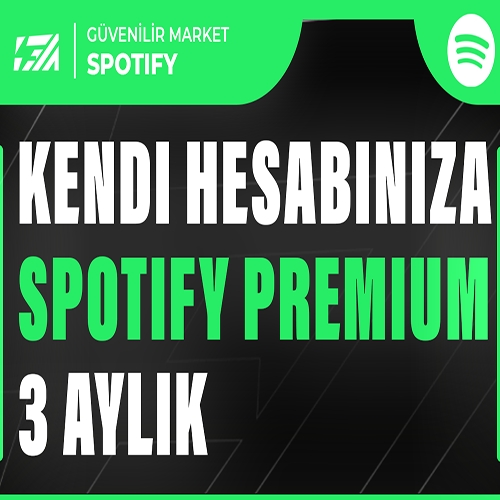  KENDİ HESABINIZA - 3 Aylık Spotify PREMİUM