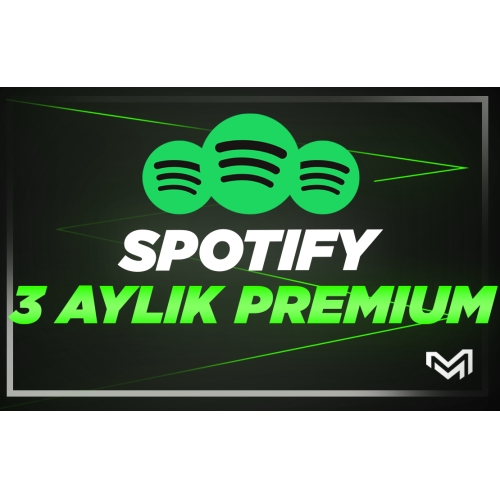  Spotify 3 Aylık Premium  Kendi Hesabınıza Kod