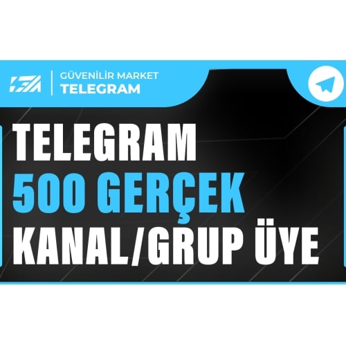  500 Telegram Üye - HIZLI TESLİM