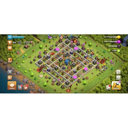  Clash of clans 17500 yeşil taş