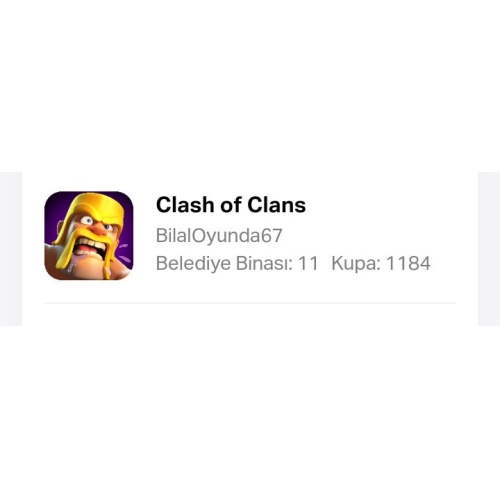  Clash of clans 11 seviye hesap