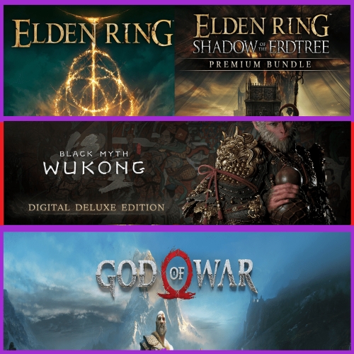  Elden Ring + Black Myth Wukong + God Of War