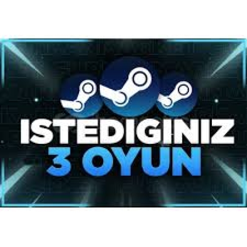  ⭐STEAM İSTEDİĞİNİZ 3 OYUN OYUNLAR AÇIKLAMADA⭐