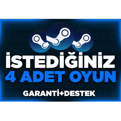  İSTEDİĞİNİZ 4 OYUN + SINIRSIZ GARANTİ  DESTEK