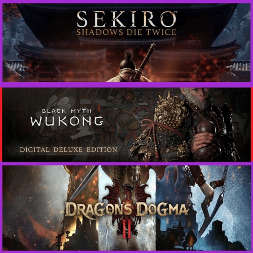  Sekiro + Black Myth Wukong + Dragons Dogma 2