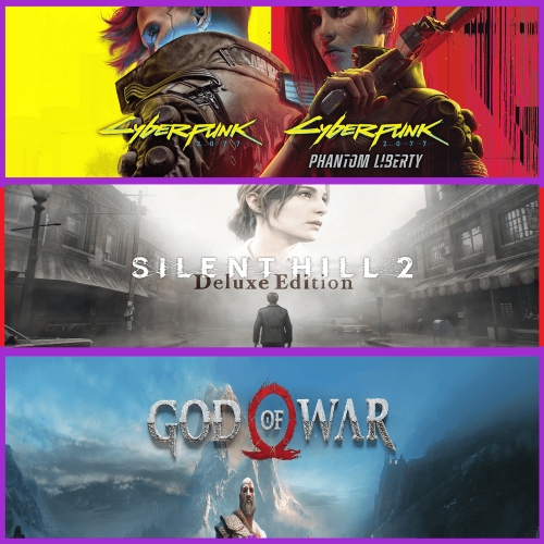  Cyberpunk 2077 + Silent Hill 2 + God Of War