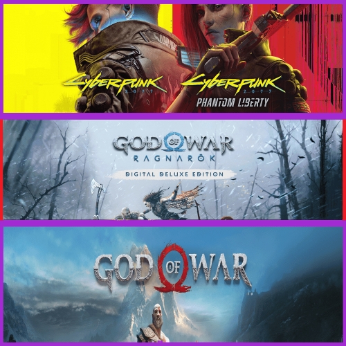  Cyberpunk 2077 + God Of War + Ragnarök