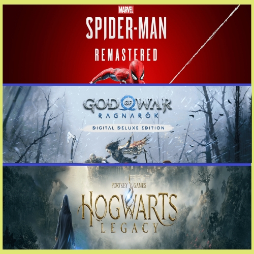  Spider Remastered + God Of War + Hogwarts