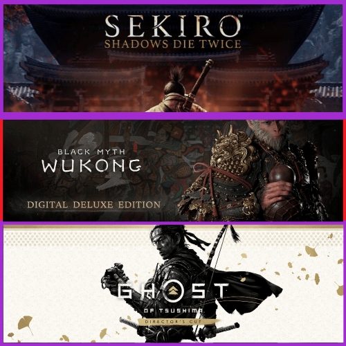  Sekiro + Black Myth Wukong + Ghost of Tsushima