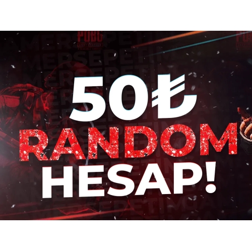  50 TL SİTENİN EN İYİ PUBG RANDOM HESAP İLANI