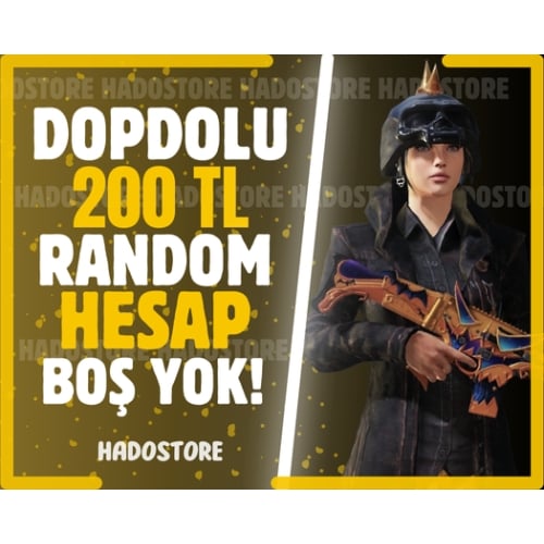  200 TL PUBG MOBILE RANDOM DOPDOLU BOŞ YOK ÖZEL++++