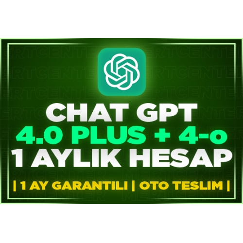  ⭐️CHATGPT PLUS 4.0 Ve 4-o SORUNSUZ⭐️