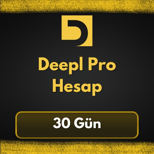  Deepl Pro Advanced Hesap 30 Gün