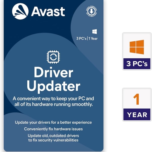  Avast Driver Updater 1 Device, 1 Year - Windows Key Global