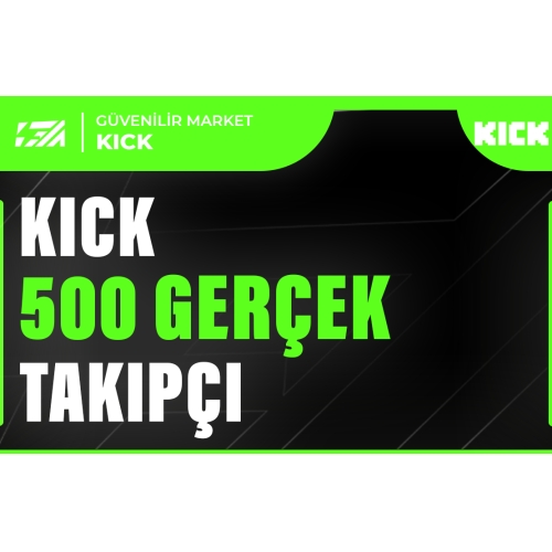  500 Kick Takipçi - HIZLI BÜYÜME