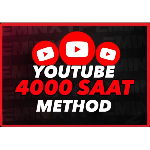  YOUTUBE 4000 SAAT İZLENME METHOD