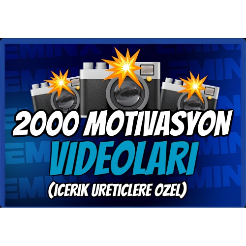  İçerik Üretiçileri İçin 2000 Motivasyon Videosu